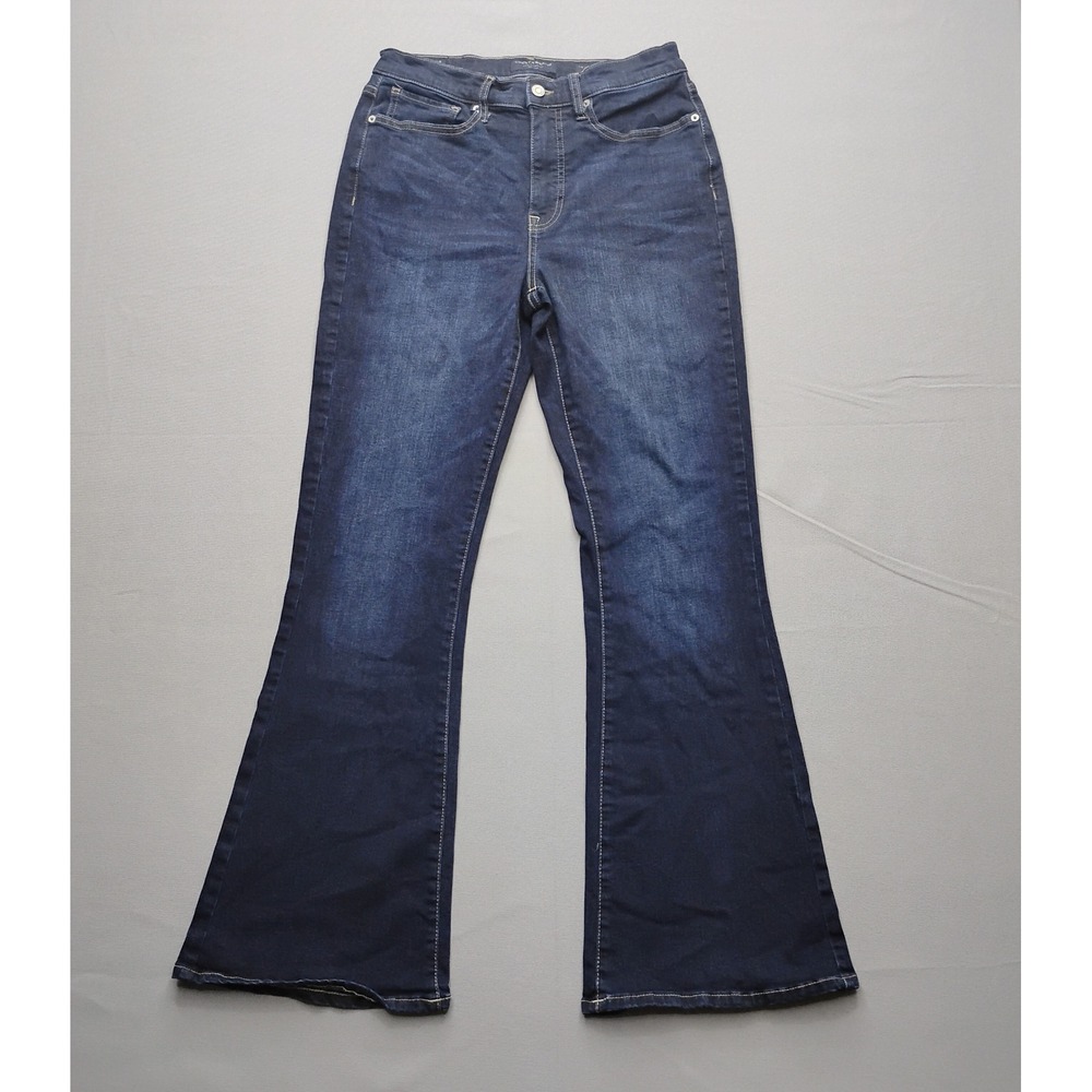 Lucky Brand Stevie High Rise Flare Jeansโ Dark Wash Womens 10/30 Blue Denim